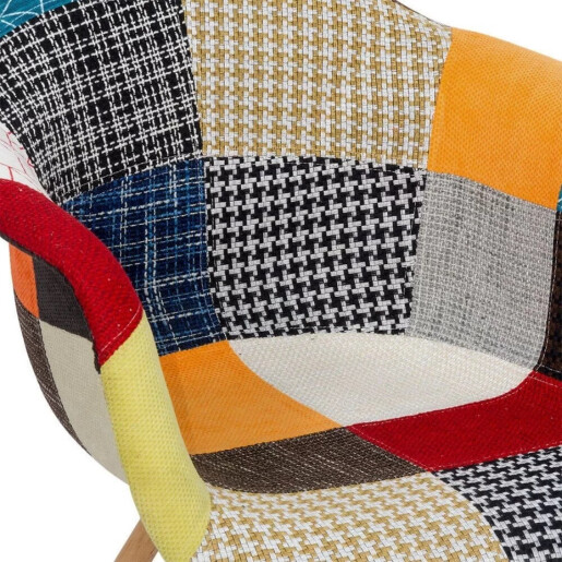 Scaun patchwork, multicolor