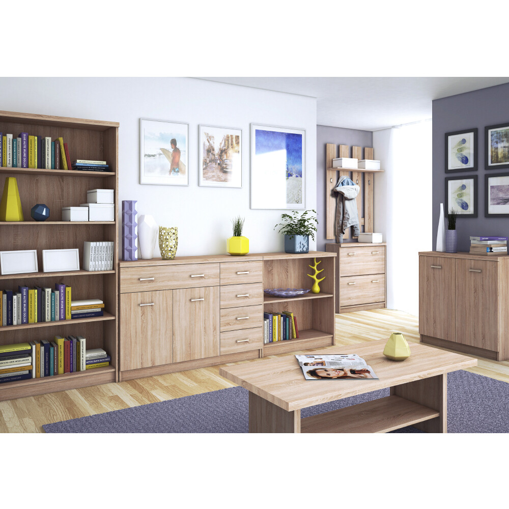 cuier-hol-cu-polita-80-cm-stejar-sonoma-1 cuier hol cu polita 80 cm stejar sonoma
