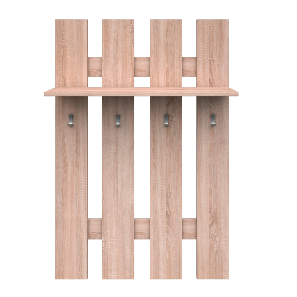 cuier-hol-cu-polita-80-cm-stejar-sonoma cuier hol cu polita 80 cm stejar sonoma