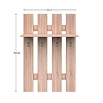 cuier hol cu polita 80 cm stejar sonoma
