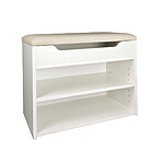 pantofar albia tip taburet alb