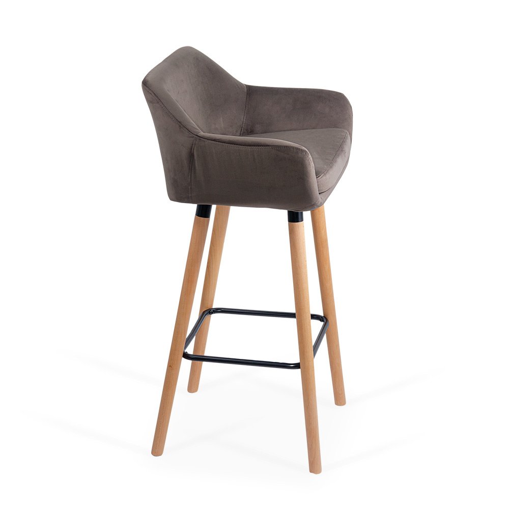 scaun de bar gri 1 scaun de bar gri