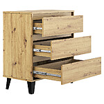 comoda cu 3 sertare stejar artisan