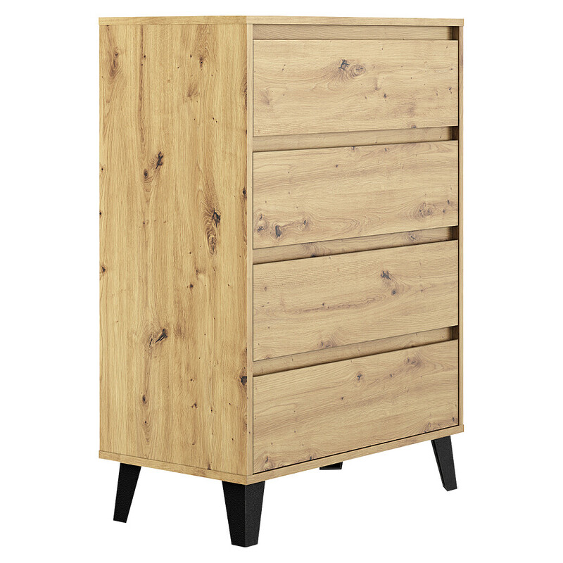 comoda cu 4 sertare stejar artisan