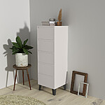 comoda cu 5 sertare gri casmir