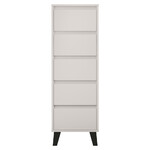 comoda cu 5 sertare gri casmir