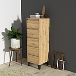 comoda cu 5 sertare stejar artisan