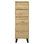 comoda cu 5 sertare stejar artisan